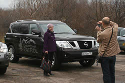 Внедорожный шик нового Nissan Patrol в Нагатинской пойме