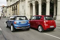 Mini Cooper S и Suzuki Swift Sport