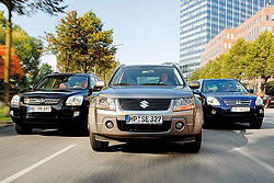 Honda CR-V, Kia Sportage, Suzuki Grand Vitara